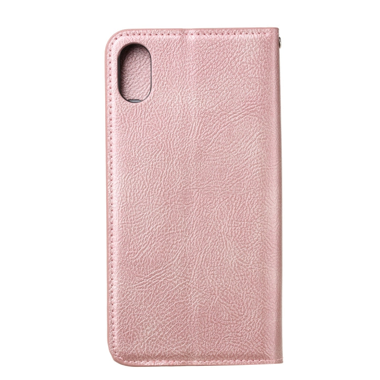 For iPhone X / XS Magnetic Horizontal Flip Leather Case with Holder & Card Slots & Wallet