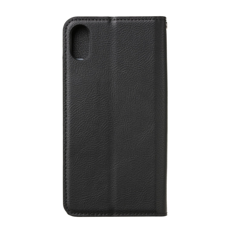 For iPhone XR Magnetic Horizontal Flip Leather Case with Holder & Card Slots & Wallet