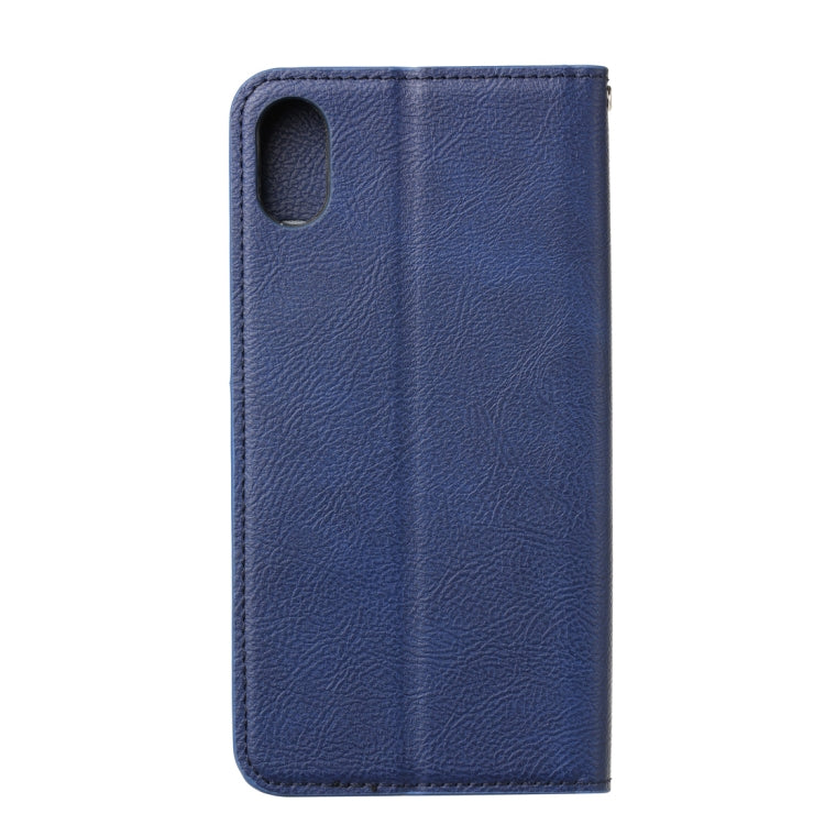 For iPhone XR Magnetic Horizontal Flip Leather Case with Holder & Card Slots & Wallet