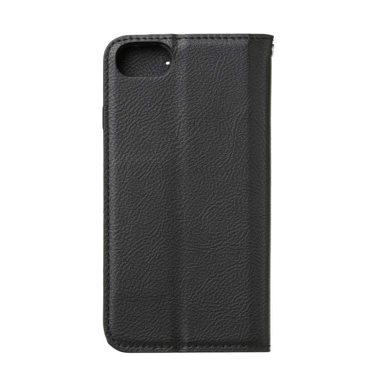 For iPhone SE 2022 / SE 2020 / 8 / 7 / 6 Magnetic Horizontal Flip Leather Case with Holder & Card Slots & Wallet
