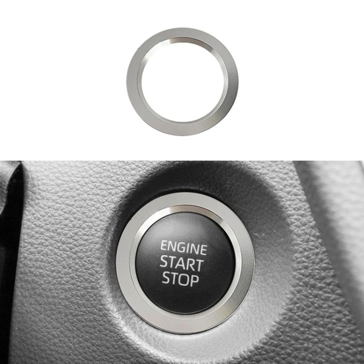 For Toyota Corolla Cross / Yaris Car One-key Start Engine Key Ignition Switch Decorative Ring Cover, Style:Outer Ring