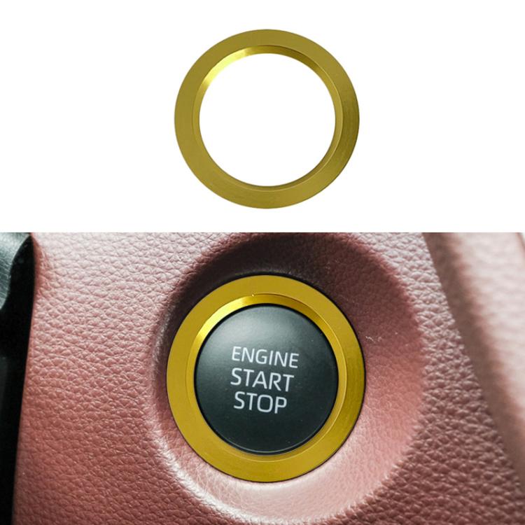 For Toyota Corolla Cross / Yaris Car One-key Start Engine Key Ignition Switch Decorative Ring Cover, Style:Outer Ring