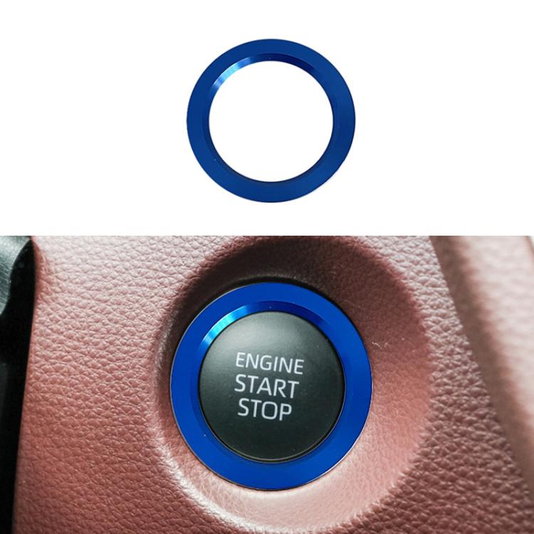 For Toyota Corolla Cross / Yaris Car One-key Start Engine Key Ignition Switch Decorative Ring Cover, Style:Outer Ring