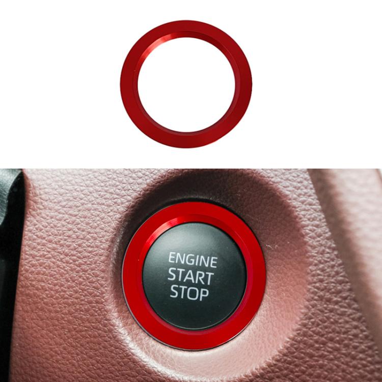 For Toyota Corolla Cross / Yaris Car One-key Start Engine Key Ignition Switch Decorative Ring Cover, Style:Outer Ring