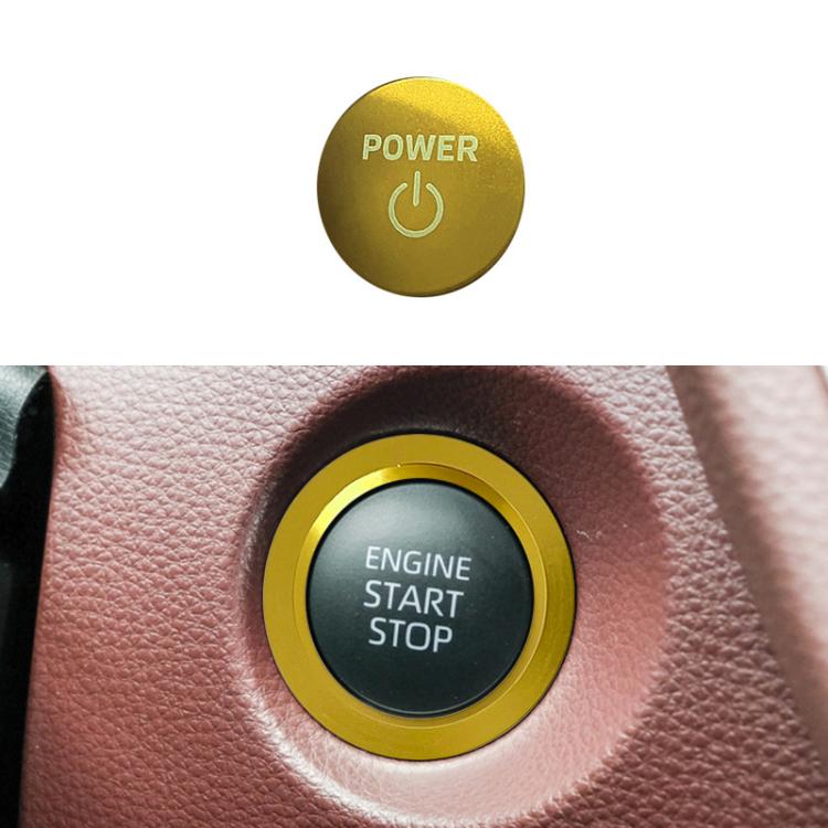 For Toyota Corolla Cross / Yaris Car One-key Start Engine Key Ignition Switch Decorative Ring Cover, Style:Hybrid Version