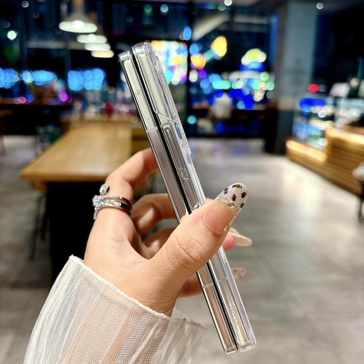 For Samsung Galaxy Z Fold5 5G Magnetic Axis Pearlescent Shell Texture MagSafe Phone Case