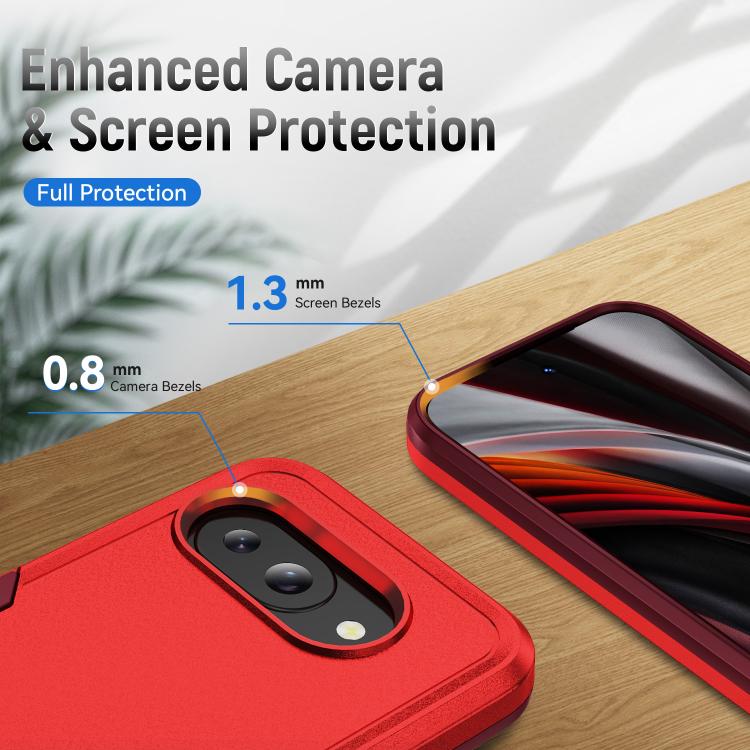 For Google Pixel 9a Pioneer Armor Heavy Duty PC + TPU Phone Case