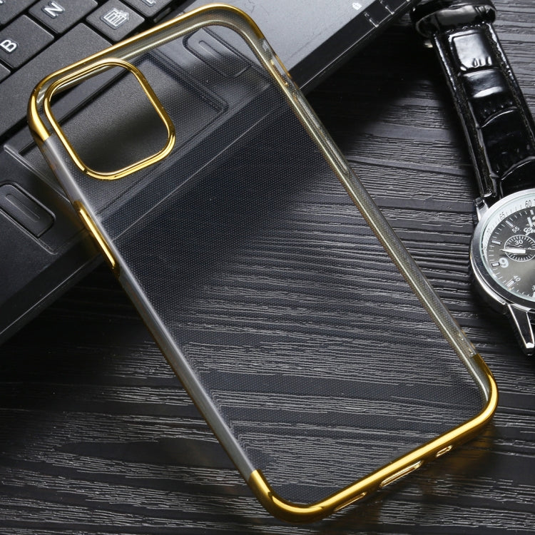 For iPhone 12 / 12 Pro Three Stage Electroplating TPU Protective Soft Case