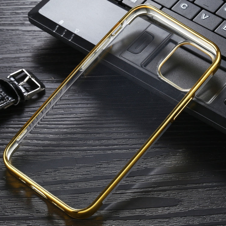 For iPhone 12 / 12 Pro Three Stage Electroplating TPU Protective Soft Case