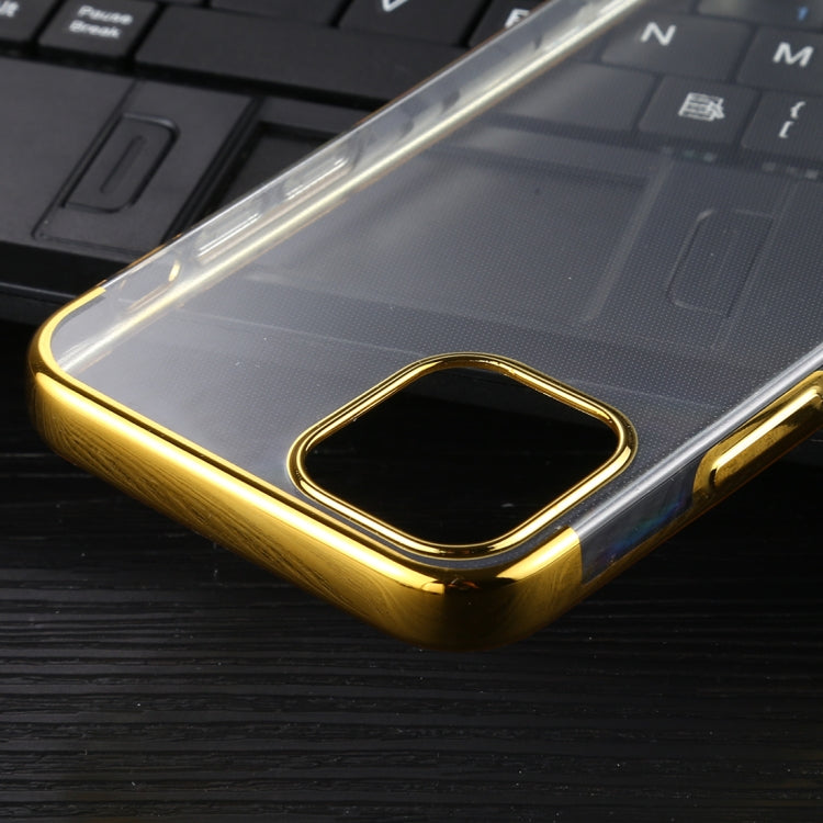 For iPhone 12 / 12 Pro Three Stage Electroplating TPU Protective Soft Case