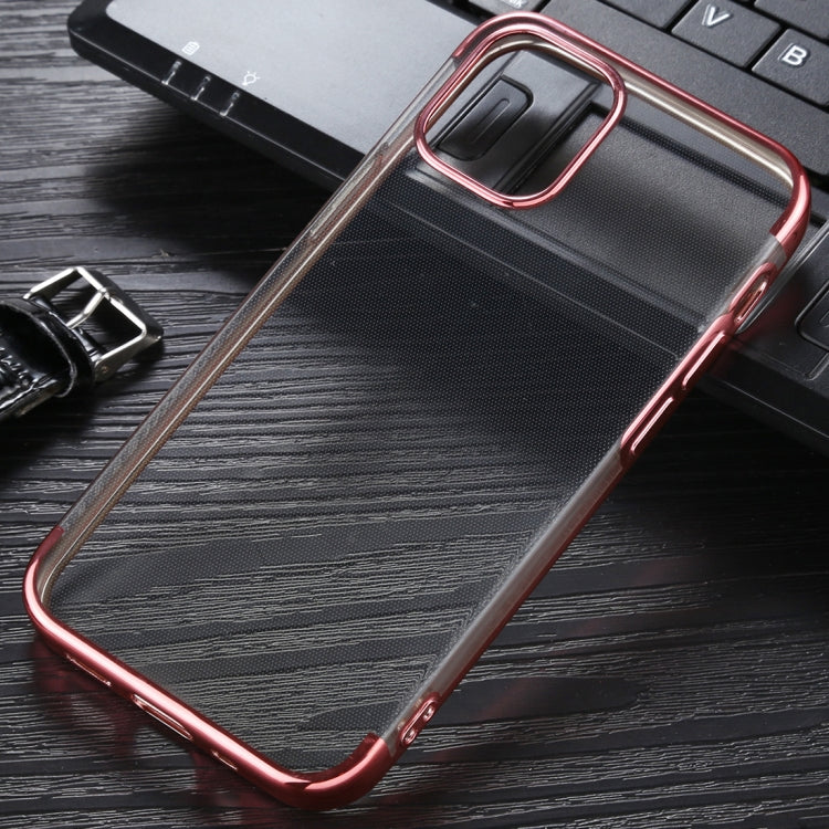 For iPhone 12 / 12 Pro Three Stage Electroplating TPU Protective Soft Case