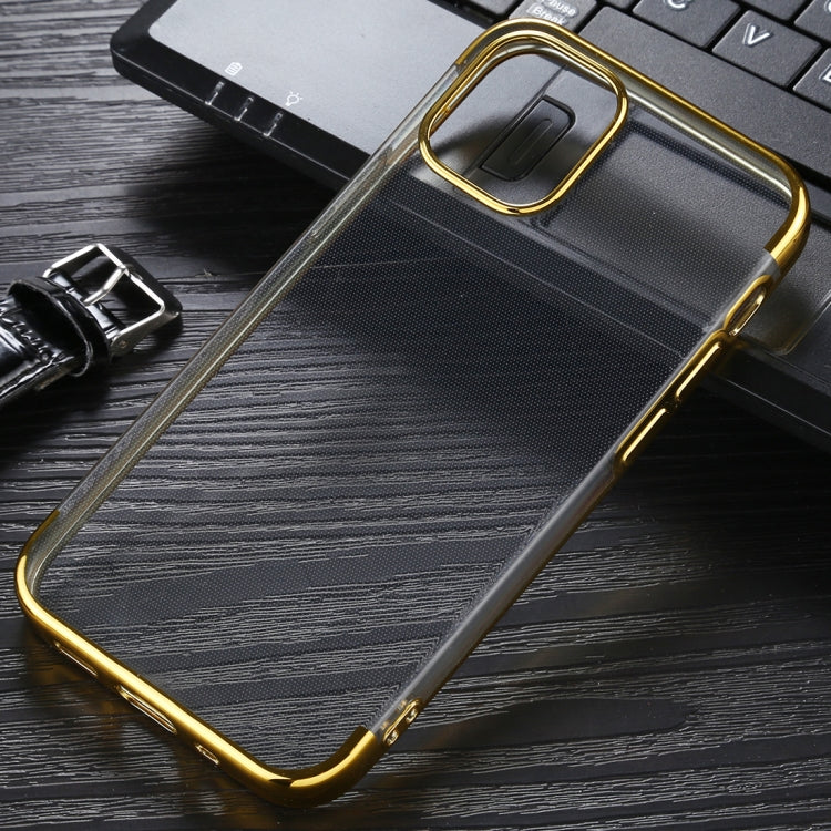 For iPhone 12 Pro Max Three Stage Electroplating TPU Protective Soft Case