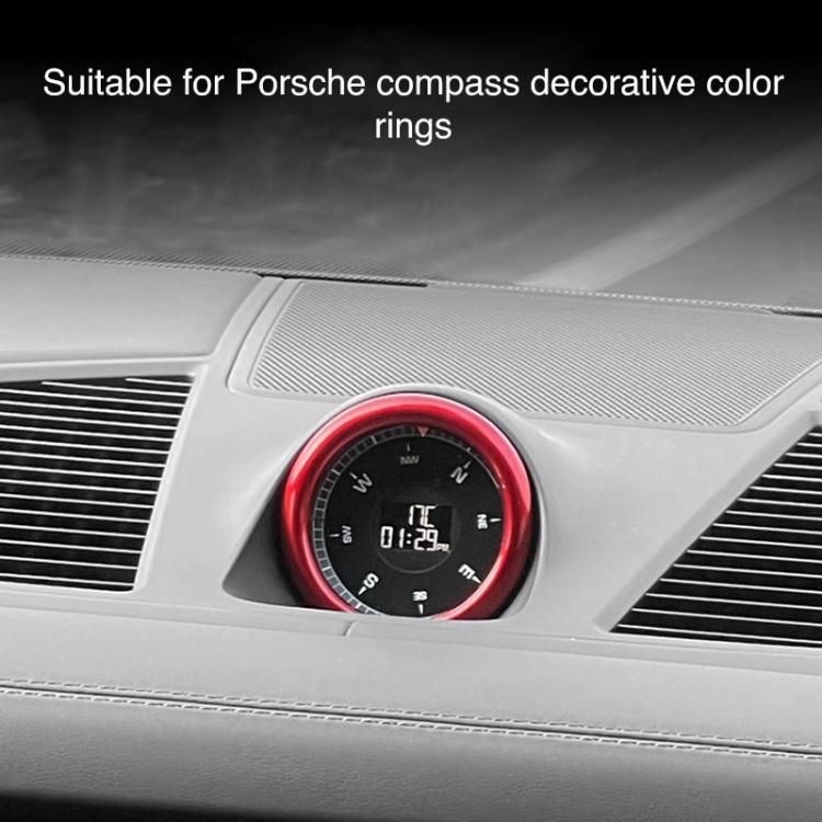For Porsche Macan / Cayenne / Panamera 911 718 Car Compass Stopwatch Decorative Ring Cover
