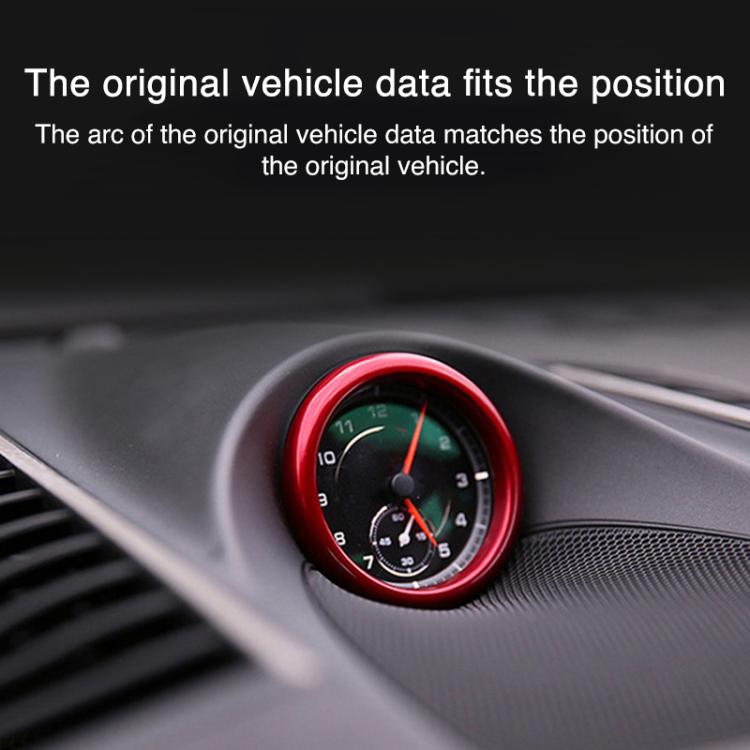 For Porsche Macan / Cayenne / Panamera 911 718 Car Compass Stopwatch Decorative Ring Cover