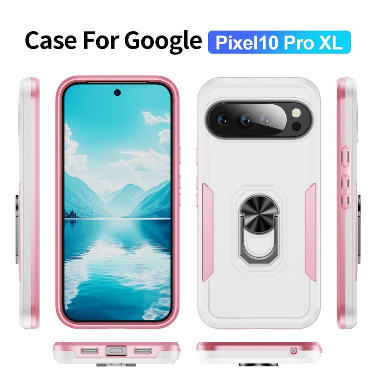 For Google Pixel 10 Pro XL Pioneer Armor Heavy Duty PC + TPU Phone Case with Holder
