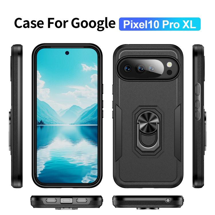 For Google Pixel 10 Pro XL Pioneer Armor Heavy Duty PC + TPU Phone Case with Holder