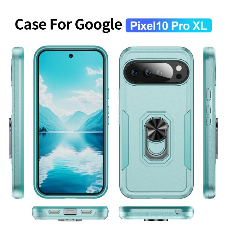 For Google Pixel 10 Pro XL Pioneer Armor Heavy Duty PC + TPU Phone Case with Holder