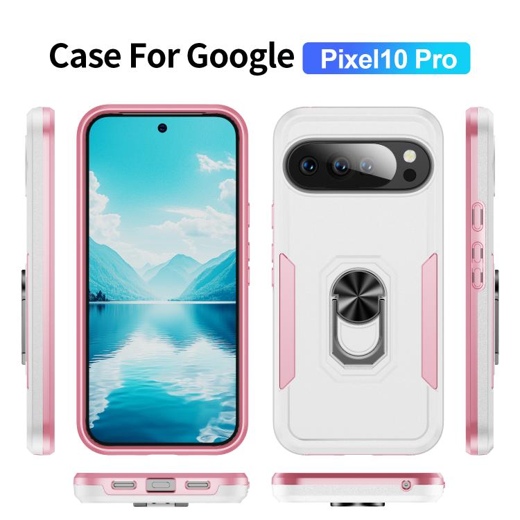 For Google Pixel 10 Pro Pioneer Armor Heavy Duty PC + TPU Phone Case with Holder