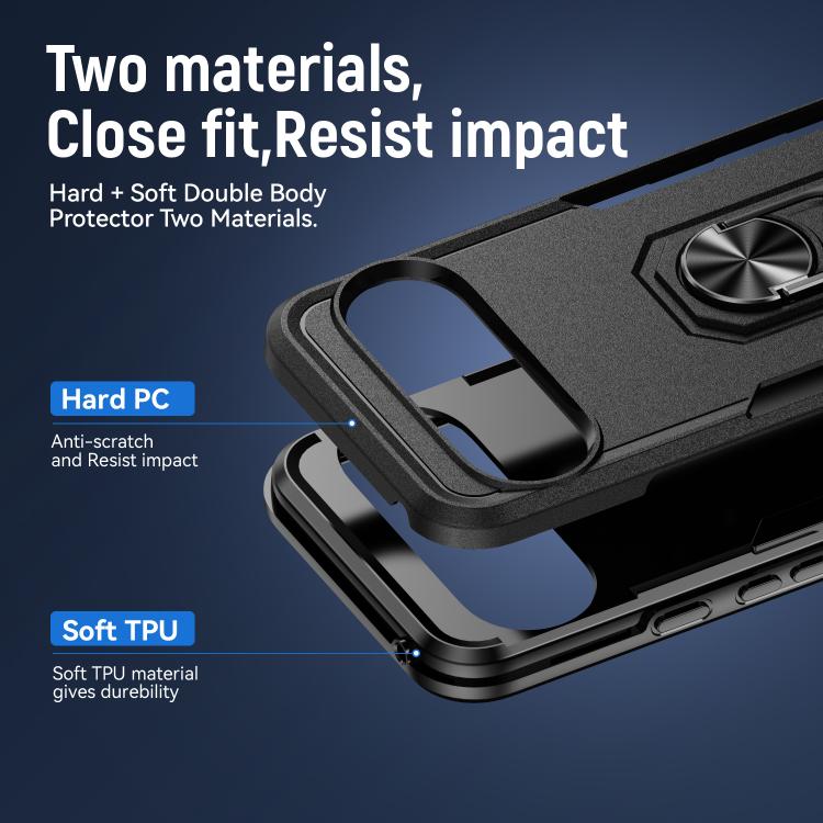 For Google Pixel 10 Pro Pioneer Armor Heavy Duty PC + TPU Phone Case with Holder