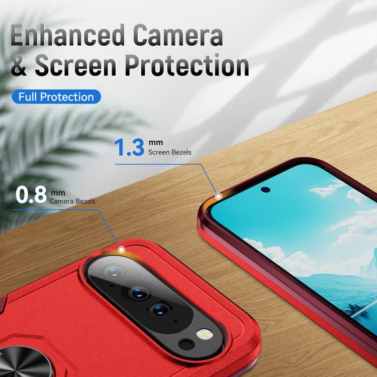 For Google Pixel 10 Pro Pioneer Armor Heavy Duty PC + TPU Phone Case with Holder