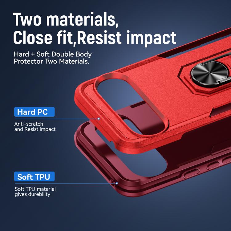 For Google Pixel 10 Pro Pioneer Armor Heavy Duty PC + TPU Phone Case with Holder