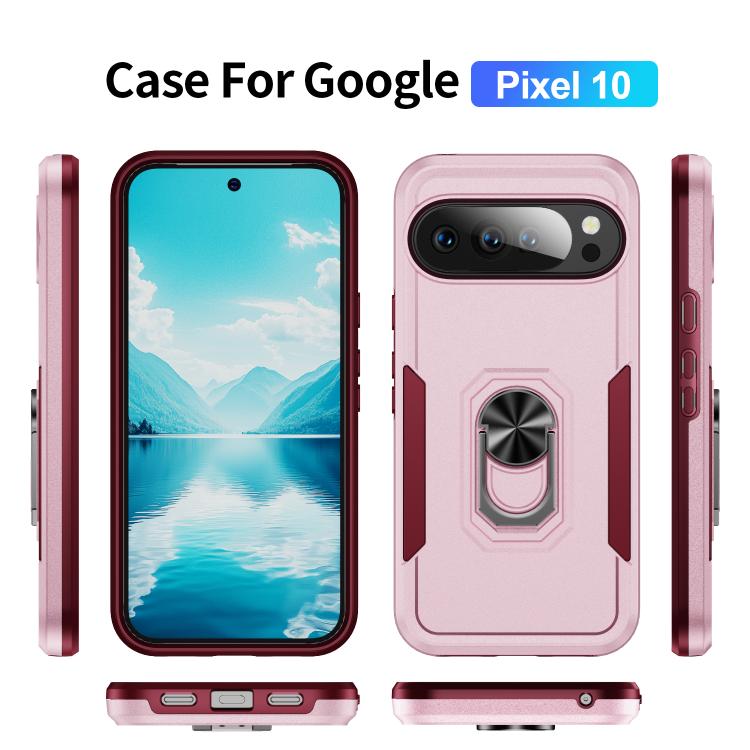 For Google Pixel 10 Pioneer Armor Heavy Duty PC + TPU Phone Case with Holder