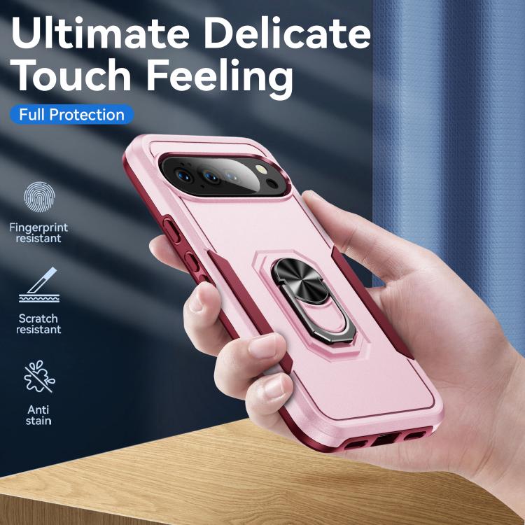 For Google Pixel 10 Pioneer Armor Heavy Duty PC + TPU Phone Case with Holder