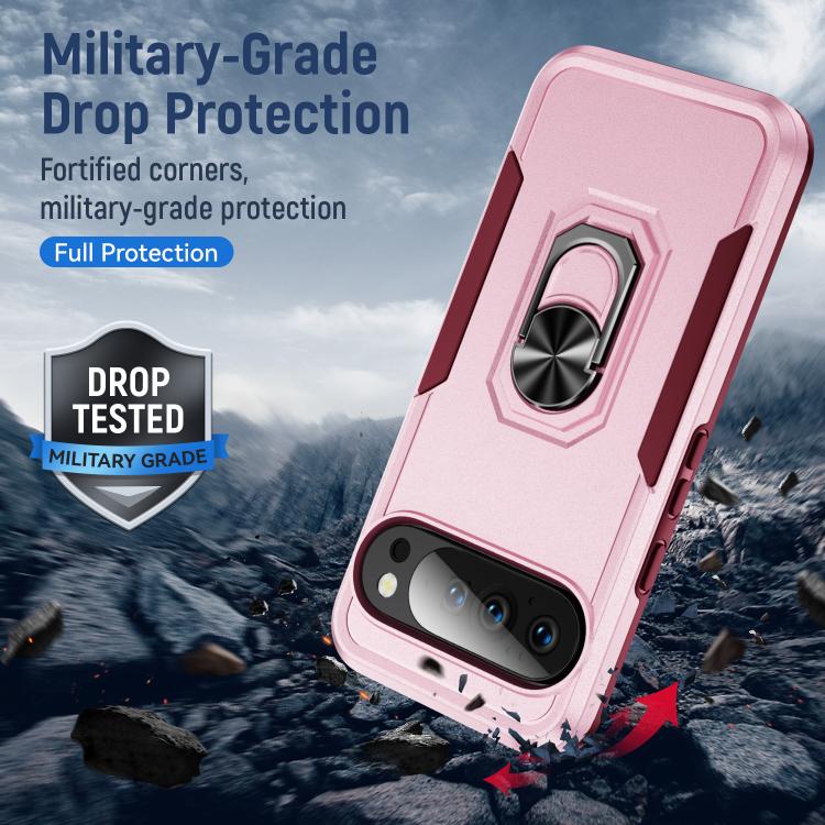 For Google Pixel 10 Pioneer Armor Heavy Duty PC + TPU Phone Case with Holder