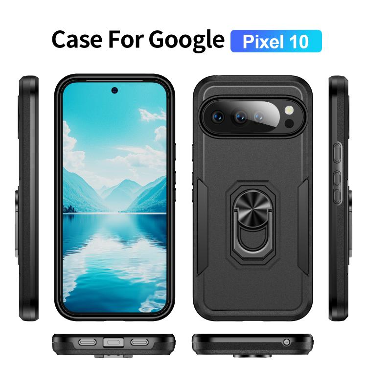For Google Pixel 10 Pioneer Armor Heavy Duty PC + TPU Phone Case with Holder