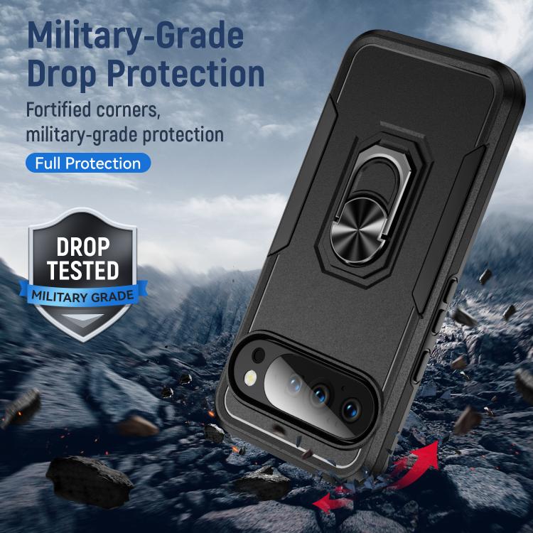 For Google Pixel 10 Pioneer Armor Heavy Duty PC + TPU Phone Case with Holder