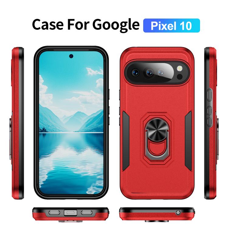 For Google Pixel 10 Pioneer Armor Heavy Duty PC + TPU Phone Case with Holder