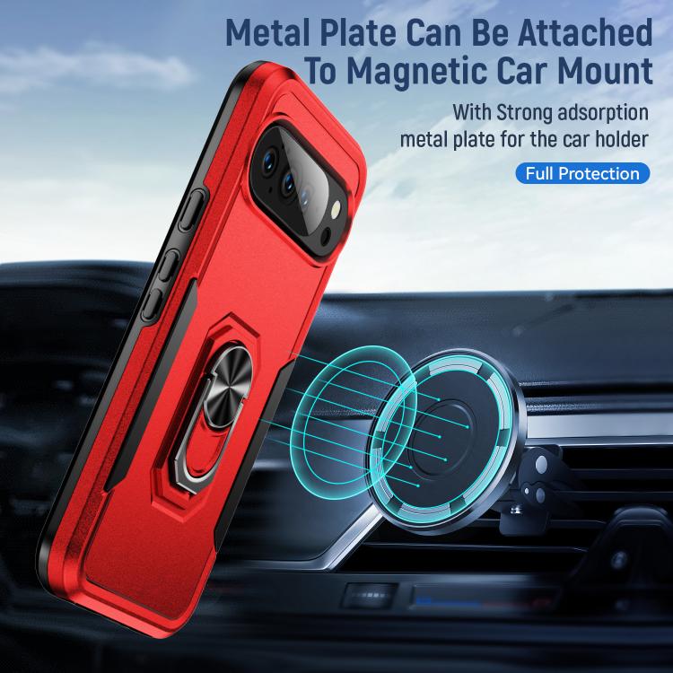 For Google Pixel 10 Pioneer Armor Heavy Duty PC + TPU Phone Case with Holder