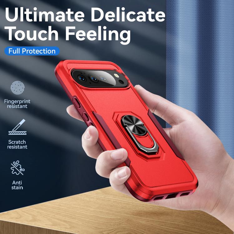 For Google Pixel 10 Pioneer Armor Heavy Duty PC + TPU Phone Case with Holder