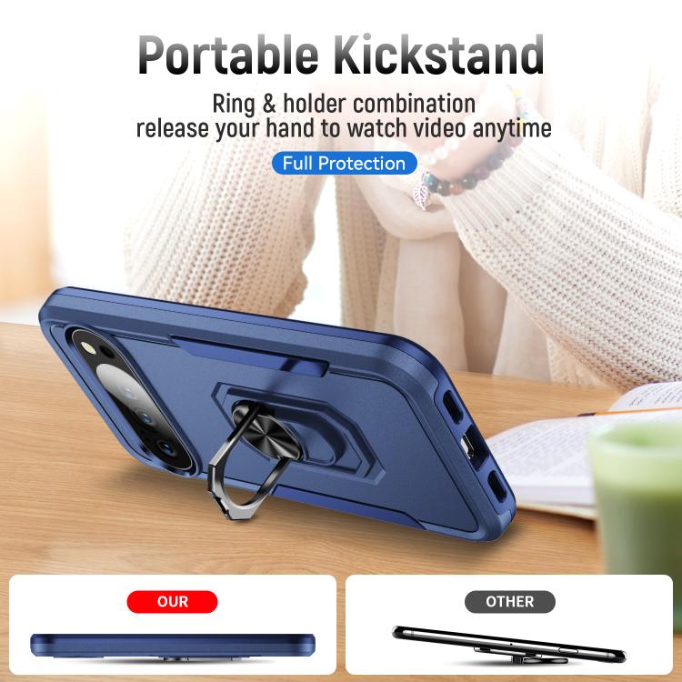 For Google Pixel 10 Pioneer Armor Heavy Duty PC + TPU Phone Case with Holder