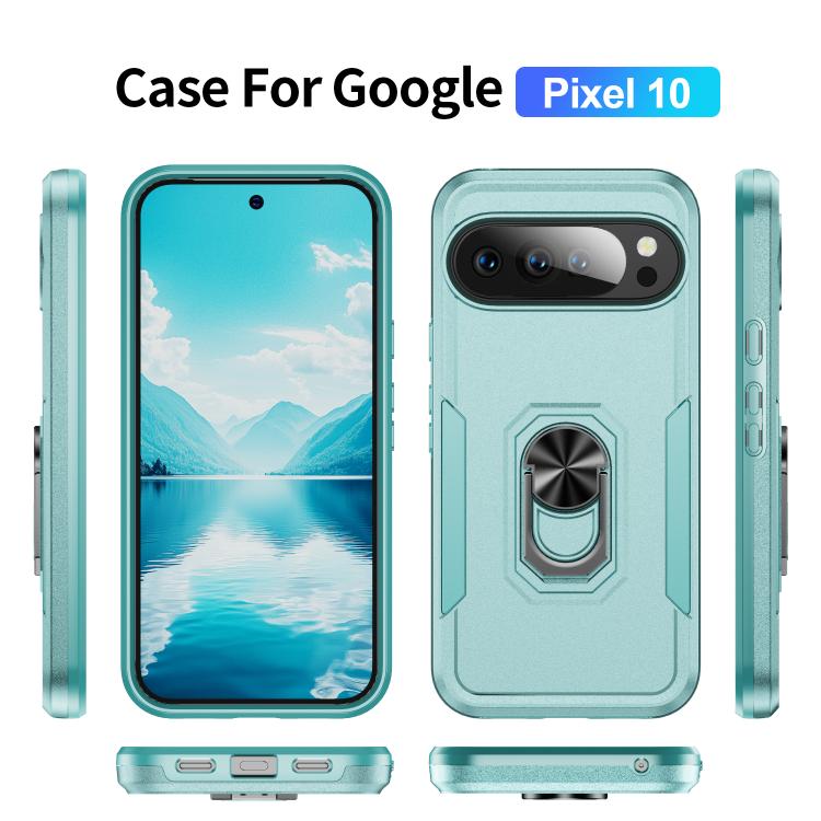 For Google Pixel 10 Pioneer Armor Heavy Duty PC + TPU Phone Case with Holder