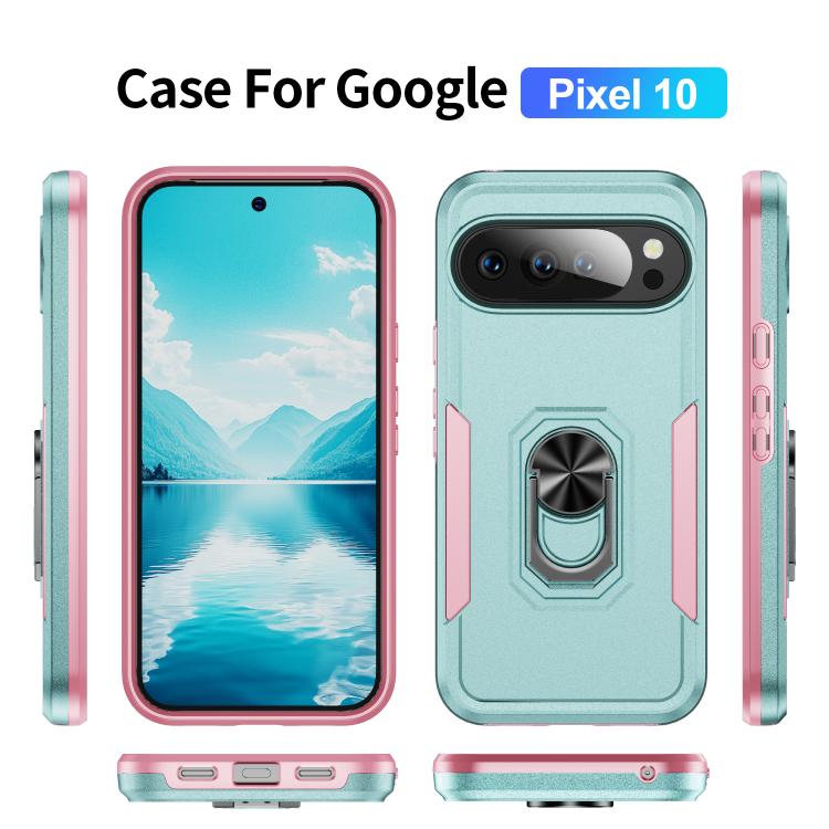 For Google Pixel 10 Pioneer Armor Heavy Duty PC + TPU Phone Case with Holder