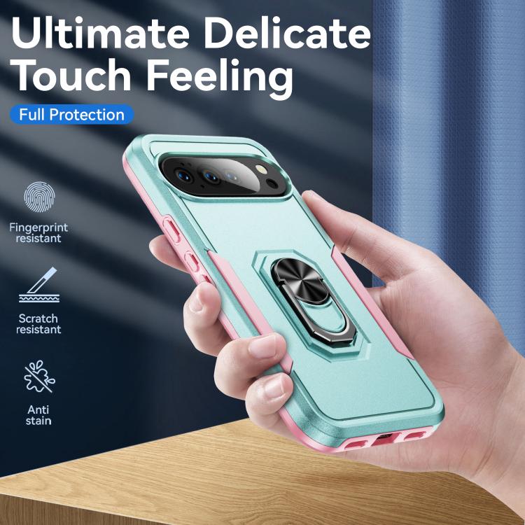 For Google Pixel 10 Pioneer Armor Heavy Duty PC + TPU Phone Case with Holder