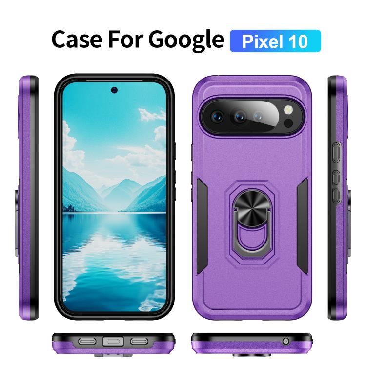 For Google Pixel 10 Pioneer Armor Heavy Duty PC + TPU Phone Case with Holder