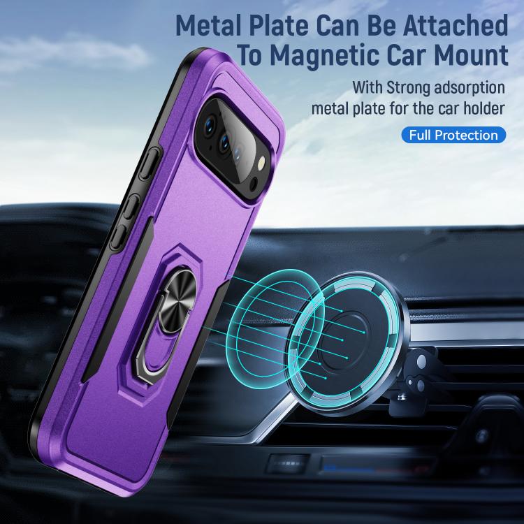 For Google Pixel 10 Pioneer Armor Heavy Duty PC + TPU Phone Case with Holder