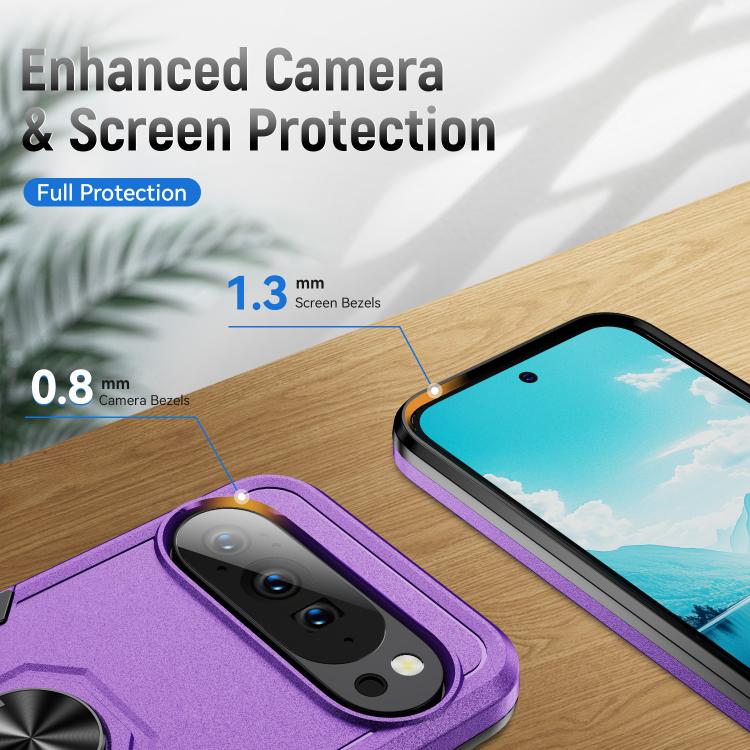 For Google Pixel 10 Pioneer Armor Heavy Duty PC + TPU Phone Case with Holder