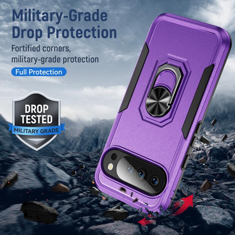 For Google Pixel 10 Pioneer Armor Heavy Duty PC + TPU Phone Case with Holder