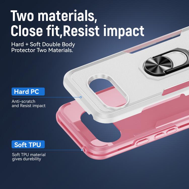 For Google Pixel 9a Pioneer Armor Heavy Duty PC + TPU Phone Case with Holder