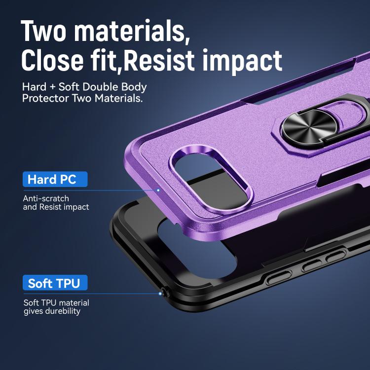 For Google Pixel 9a Pioneer Armor Heavy Duty PC + TPU Phone Case with Holder