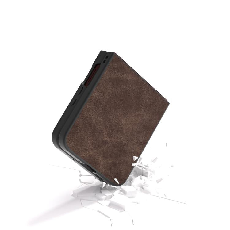 For Motorola Razr 60 Ultra PU Leather Black Edge Phone Case