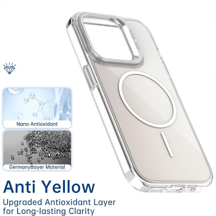 For iPhone 14 Pro Max Gradient Discolor Lens Kickstand Magsafe Phone Case