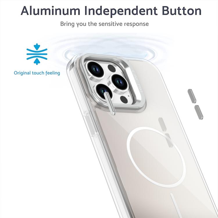 For iPhone 14 Pro Max Gradient Discolor Lens Kickstand Magsafe Phone Case