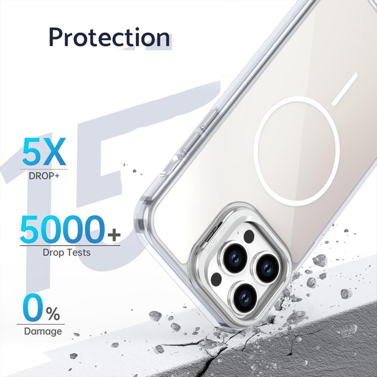 For iPhone 13 Pro Max Gradient Discolor Lens Kickstand Magsafe Phone Case