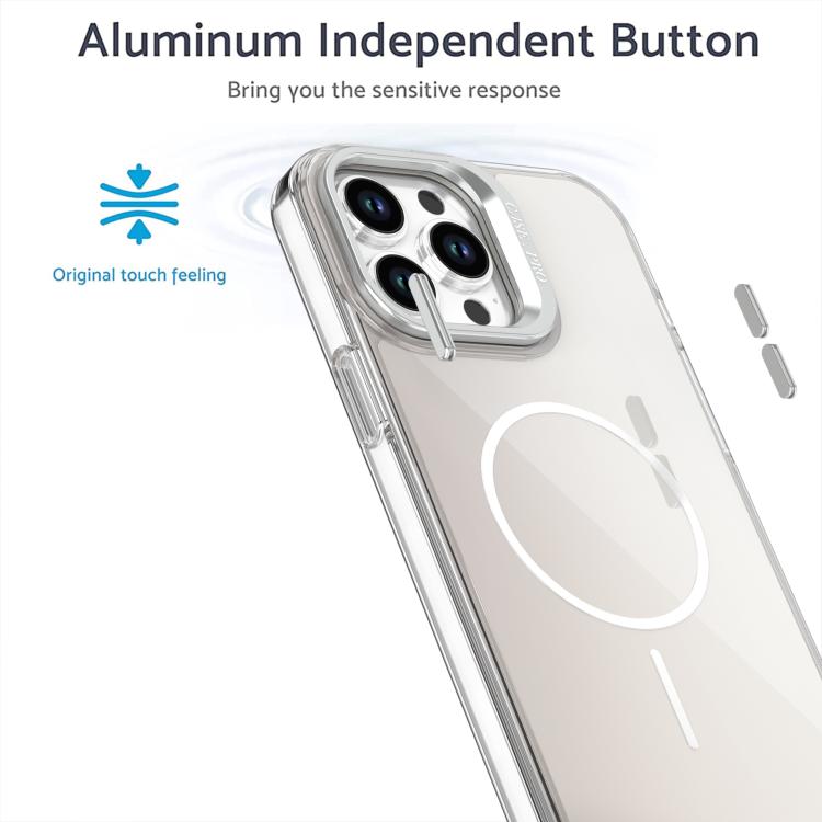 For iPhone 12 Pro Max Gradient Discolor Lens Kickstand Magsafe Phone Case