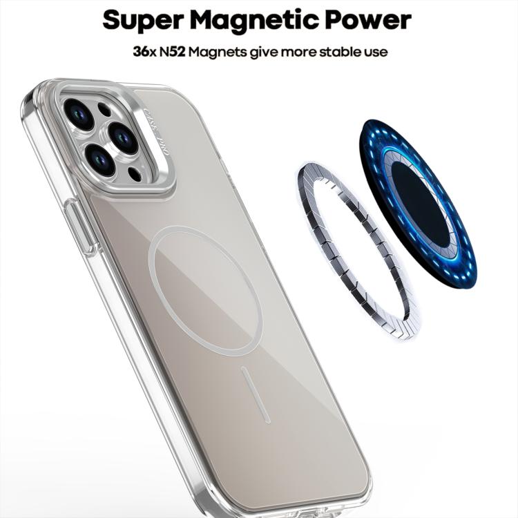 For iPhone 12 Pro Max Gradient Discolor Lens Kickstand Magsafe Phone Case