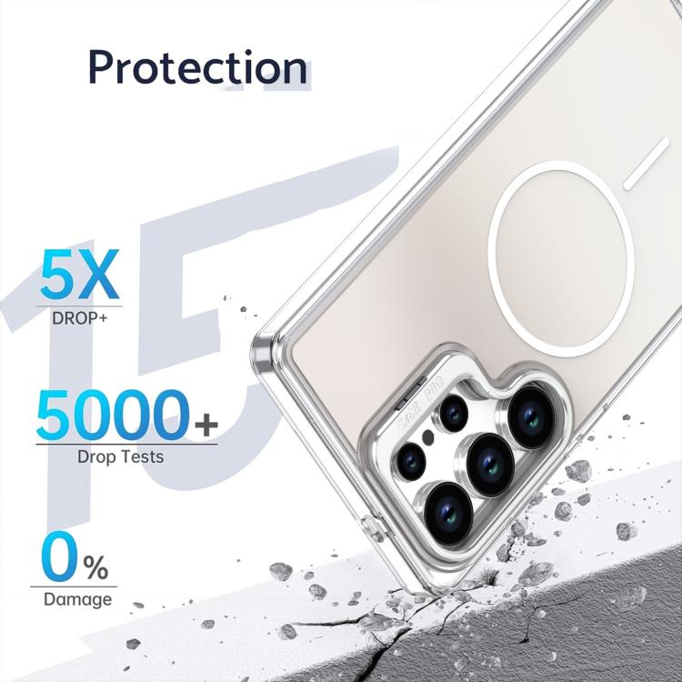 For Samsung Galaxy S24 Ultra 5G Gradient Discolor Lens Kickstand Magsafe Phone Case